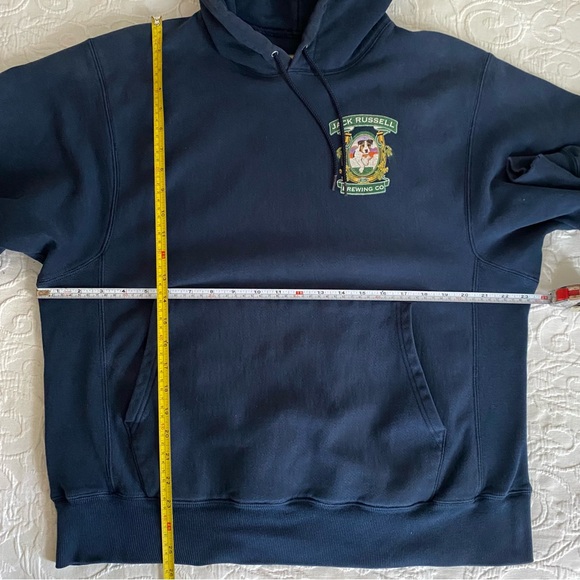 Jack Russell Brewing Co Champion Premium Reverse Weave Hoodie Sweatshirt Medium - Picture 9 of 16
